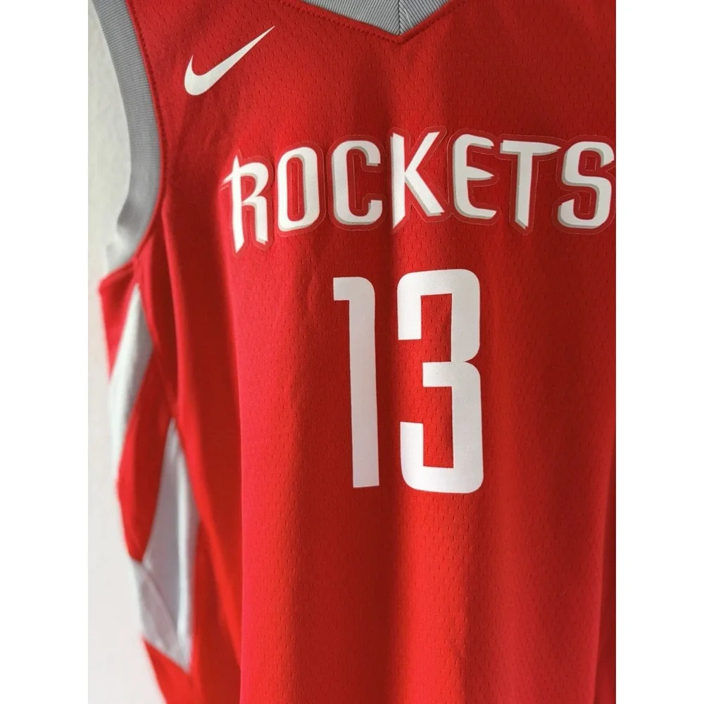 Nike Houston Rockets James Harden #13 Swingman Jersey Red Size 40 Small NBA